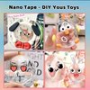 Nano Tape Bubble Kit, Nano Double Sided Adhesive Tape Bubbles, 4Pcs Nano Tape Toys Kit for Boys and Girls Party Favors and Kids Craft Fidget Toys Set