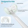 RAZOKO Kids Electric Toothbrush 3 Sided Toothbrush,Sonic Toddler Toothbrush with 2 Brush Heads, Intelligent Timer 5 Gears Adjustment,Ipx7 Waterproof,USB Cable