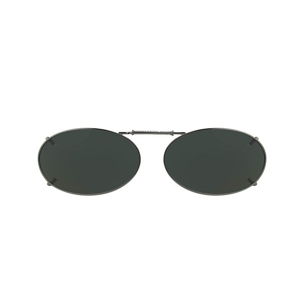 Solar Shield 51 oval 2 Full Frame Polarized Clip On Sunglasses