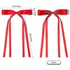 6PCS Hair Bows for Women Hair Clip Hair Tassel Hair Ribbon Ponytail Holder Accessories Slides Metal Clips Barrettes Girls Toddlers Teens Black Red White