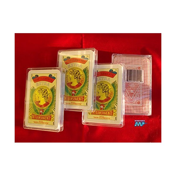 4pc Mexican Playing Cards Baraja Naipe Spanish Style Don Clemente Extra Classic Since (1887) 100% Guaranteed [EXTRA] Smooth To The Touch Supreme Quality