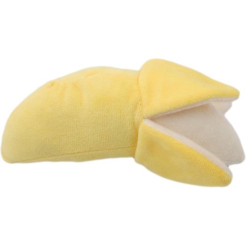 LNYMZD 15 * 6cm Smiling Face Banana Pet Plush Toys Puppy Interactive Training Chewing Squeaky Dog Toy for Dogs Cats Puppies, Pet Supplies