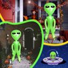 KIMOBER 2PCS Giant Inflatable Alien,Jumbo Green 60 Inch PVC Blow Up Martian Aliens Prop for Party Decorations Birthday Space Theme Party Halloween Easter Christmas