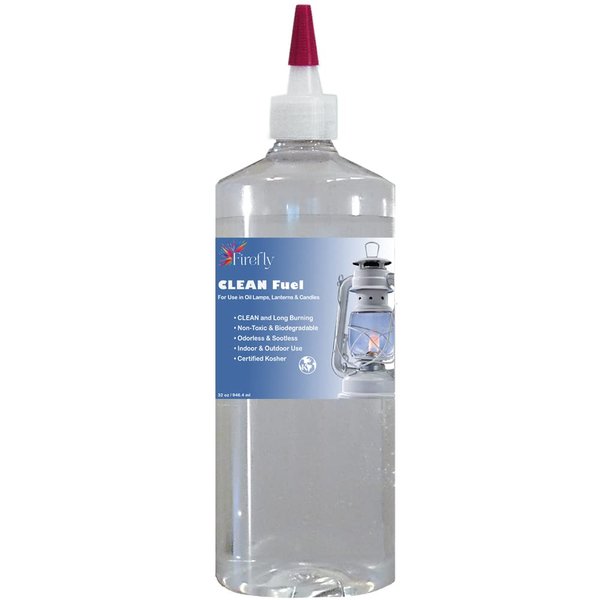 Firefly Kosher Clean Fuel Lamp Oil – Smokeless/Virtually Odorless – Longer Burning – 32 Ounces