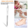 6 Pieces Metal Nail File with Nail Cleaner Tip 5.5’’ Stainless Steel Nail File Thin Durable Toenail File Professional Diamond Nail Buffer Double Sided Nail File for Natural Nails