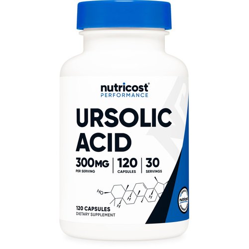 Nutricost Ursolic Acid 300mg, 120 Capsules - Vegetarian, Non GMO, Gluten Free, Soy Free