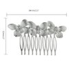 3 Pcs Retro Butterfly Hair Comb Decorative 10 Teeth Metal Hair Combs Pin Hair Accessories for Girls and Women (Gold, Silver, Ancient Gold)