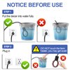 KNEOYR 250W De-icer Submergible Bird Bath Heater Aluminum Cast for Livestock Poultry Horses, Cows, Birds, Wildlife Drinking Indoor Outdoors in Winter with 10 Foot Cord Birdbath Water Heater