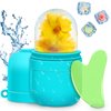 AURUZA Ice Face Roller and Gua Sha Set, Ice Roller for Face & Eye Puffiness Relief Beauty Facial Rollers Mold Icing Self Skin Care Massage Cube Skincare Tools for Shrink Pores