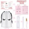 60PCS Lash Shampoo Bottles and Brushes Set, 10pcs Foam Pump Dispenser, Lash Cleaning Brush, Eyelash Extension Tube Brush, Instructions Cards, Bags, Lash Shampoo Stickers for Business Clients (B-white)