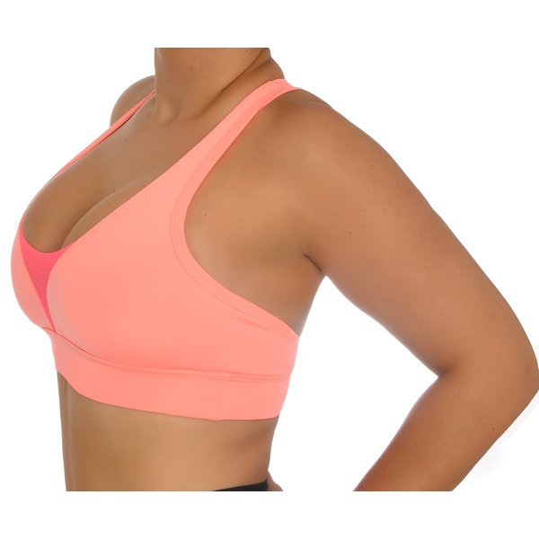 ZIKZAK Women's Mid Sports Bra Top Medium Coral