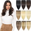 ROSEBUD Clip in Hair Extensions REMY Human Hair 8Pcs 18 Clips 70g/Set 18 Inch