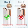 Facial Hair Remover Replacement Heads for Finishing Touch Flawless Facial Hair Removal Tool for Women,18K Gold-Plated Rose Gold 4 Count