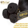 QTHAIR 14A Virgin Brazilian Straight Human Hair Extensions (14 16 18 inch,300g) 100% Unprocessed Brazilian Virgin Human Hair Weave Straight Hair Bundles Natural Color