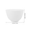 Healifty 3Pcs Diy Face Mixing Bowl Face mask Bowl Facial Mud Bowl Silicone Bowl Cosmetic Beauty Tool for Home Salon Spa Face Skin Applicator Bowl (White)