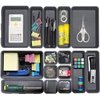 Kutesna 15 PCS Interlocking Desk Drawer Organizer Separator for Office,Bathroom,Kitchen,Makeup