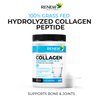 Renew Actives Hydrolyzed Bovine Collagen Peptides Powder - 100% Grass Fed Bovine Collagen Unflavored Powdered Bone Broth for Healthy Skin, Hair, Joints