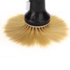 Neck Hair Brush with Hairdressing Powder Storage, Barber and Salon Brush Remove Loose Hair from Neckline and Ears After Haircut, Dust Cleaning Brush(Black)