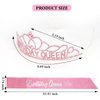 CIEHER Pink Birthday Crown and Birthday Sash Set, Birthday Queen Crown for Women Girls Birthday Sashes Birthday Tiara Birthday Decorations