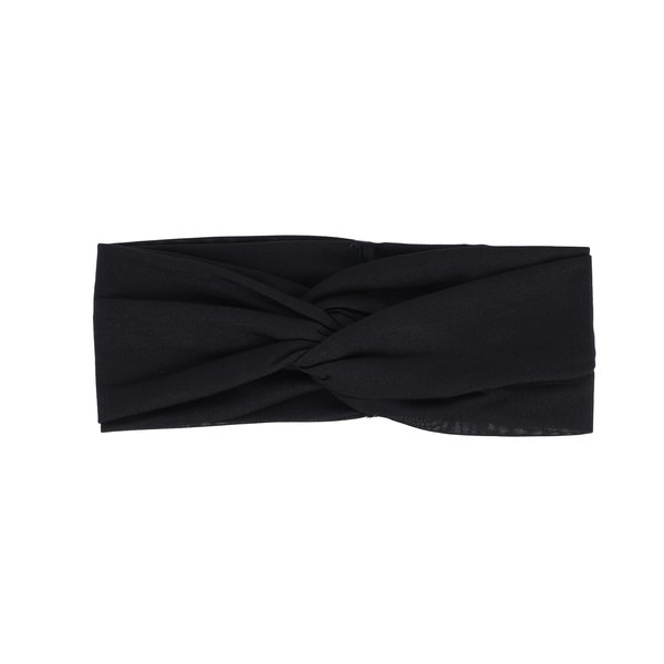 Motique Accessories Black Solid Twist Turband Headwrap Hair Band for Women
