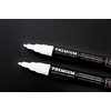 White Liquid Chalk Markers Erasable - 2PK 3mm Fine Tip Chalk Markers Chalk Pens - Chalkboard Markers Bistro Chalk Marker Glass Window Markers - Glass Board Markers - Erasable Chalk Markers Fine Tip