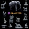 Wildspire 13 Animal Figures for DND Miniatures 28mm Unpainted Dungeons and Dragons Miniatures I for D&D Miniatures & DND Minis Fantasy RPG | for DND Figures & Tabletop Miniatures | Campaign Setting
