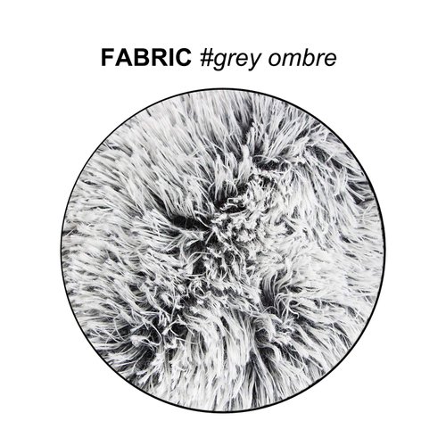 Uhomy 2 Packs Home Decorative Luxury Series Super Soft Faux Fur Throw Pillow Cover Cushion Case for Sofa or Bed Gray Ombre Fluffy Double Side, 18x18 Inch 45x45 Cm