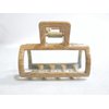 Faux bamboo wood medium/small metal hair claw clip barrette