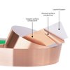 Kirecoo Copper Tape, Copper Foil Tape (2inch X 33 FT) Copper Foil with Conductive Adhesive for Guitar, EMI Shielding, Crafts, Electrical Repairs and Grounding