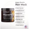 SOULSPA PURE Argan Oil Hair Mask with Keratin - Strengthen, Hydrate, and Repair Dry, Damaged Hair - Enriched with Biotin, Tea Tree Oil & Rosemary Oil - All Hair Types - for Men and Women- 8.45 fl oz