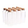 Danmu 40ml Small Glass Bottles, Mini Bottles, Jars with Wood Cork Stoppers, Wish Bottles, Message Bottles for Wedding Favors, Baby Shower Favors, DIY Craft 12 Pack 1.18" x 3.14"