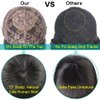 RHEANNA Kinky Yaki Wavy Bang Wig Human Hair 180 Density Brazilian Hair O Scalp Top Yaki Human Hair Wigs With Bangs For Black Women 16inch
