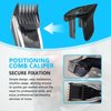 BUTITNOW Premium Hair Comb for Hair Clippers Compatible with HC3400, HC3410, HC3420, HC3422, HC3426, HC5410 Lasting Black Hair Comb for Precision Grooming