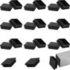 Jetec 20 Pack Square Tubing End Caps Aluminum Square Tubing Black Plastic Plugs for Chair Fence Post Square Tubing Table Shelf Insert Finishing Plug(2 Inch)