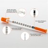 JIBENGAO U-100 Syringe with Needle 31Ga 1cc 5/16"(8mm)- Pack of 20 Pcs