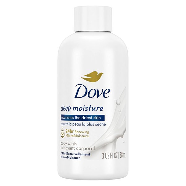 Dove Body Wash Deep Moisture for Dry Skin Body Wash with 24hr Renewing MicroMoisture Nourishes The Driest Skin 3 oz