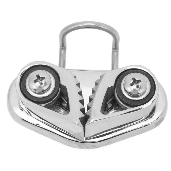 Wire Line Cleat, 316 Stainless Steel Fairlead Leading Cam Cleat Deform Resistant Easy To Adjust Strong Holding for Canoeing for 3 To 12mm Rope