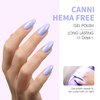 CANNI 6Pcs 9ml Hema-Free Gel Nail Polish Set- Green Blue Purple Pink Off-white Colors Gel Polish Kit, Soak Off LED Nail Gel Manicure Kit DIY at Home Salon Gifts for Women Girls