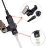 2 Wire Acoustic Tube Earpiece Mic Compatible with Motorola Ht750 Ht1250 HT1250LS HT1550 HT1550XLS GP140 GP240 GP280 GP328 GP330 GP340 GP360 GP380 GP540 GP580 GP640 GP680 Two-Way Radio Headse Black