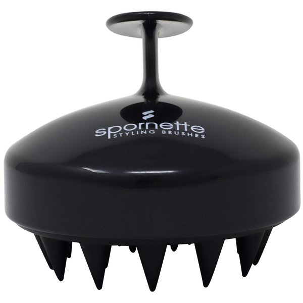Spornette Scalp Massager Shampoo Brush Black