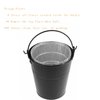 Drip Grease Bucket and 12-Pack Liners for Traeger 20/22/34 Series, Pit Boss etc Pellet Grill Smoker (Black 12)