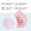 NURINA Pink Rose Clay Masks for Face Hydrating Anti-Aging Face Masks - Single Use Mud Mask – 20pcs/Bucket (ROSE PINK MUD MASK)