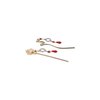 2pcs/Set Chinese Style Hair Sticks,Red Tassel Hair Sticks Vintage Bird Hair Chopsticks Ancient Style Alloy Hairpin Retro Hair Accessories