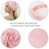 TOBATOBA Lattice Hair Scarf Headband 5 Pcs Hair Bandanas for Women Bandana Headband Chiffon Head Kerchief Headband Elastic Head Bandana Lattice Bandana Headbands for Women Girls Hair Accessories