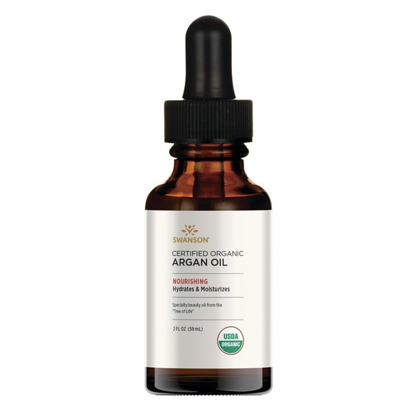 Swanson Certified Organic Argan Oil 2 fl Ounce (59 ml) Liquid