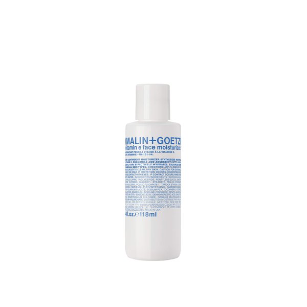 Malin + Goetz Vitamin E Face Moisturizer – hydrating, balancing, nourishing, face lotion for dry sensitive skin. multi-taksing, after shave, makeup primer, unisex cruelty free, vegan, 8.5 Fl Oz