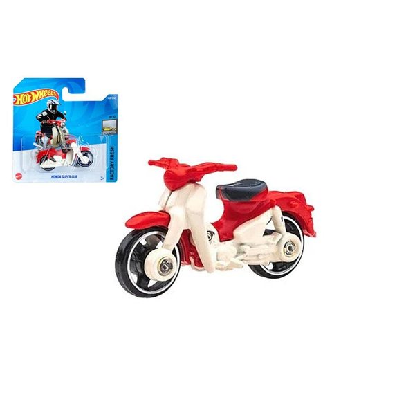 Hot Wheels 2022 - Honda Super CUB - White/Red - Factory Fresh 8/10