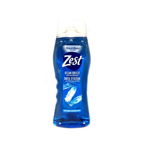 Zest Body Wash Ocean Breeze - 18 oz, Pack of 3 - Packaging May Vary