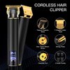 𝑵𝒆𝒘 𝑼𝒑𝒈𝒓𝒂𝒅𝒆𝒅 Hair Clippers for Mens Hair Trimmer T-Blade Trimmer Professional Haircut & Grooming Kit Rechargeable Clippers Hair Trimmer Shaver LCD Display (Black)