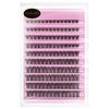 False Eyelashes Natural Look Synthetic Fibers Extension Lengthening DIY D Curl Eyelashes Reusable Cluster Lashes eyelash strings 8/10/12/14/16mm by PANLOPU (002-8/10/12/14/16mm)
